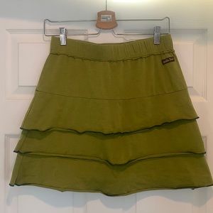 Matilda Jane rolled hem, tiered skirt.
